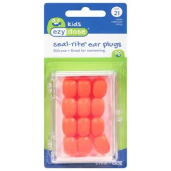 EZY Dose Kids Silicone Seal-Rite Ear Plugs 6 pr