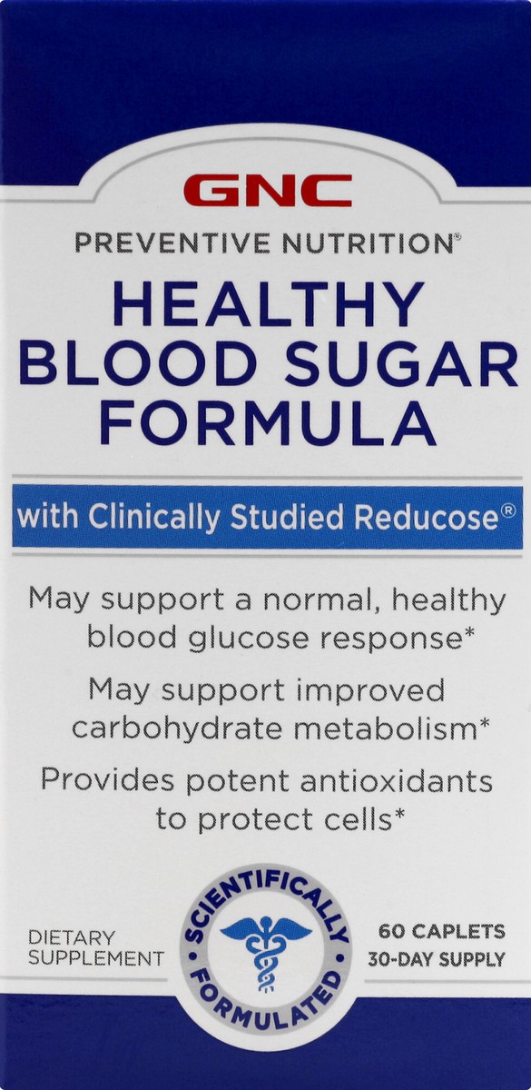 slide 1 of 8, GNC Blood Sugar Formula 60 ea, 60 ct