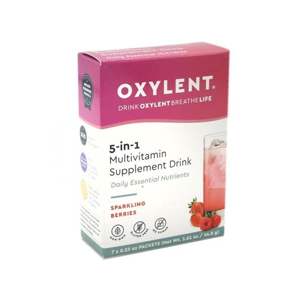 slide 1 of 1, Oxylent Mulitvitamin Supplement Drink, Sparkling Berries, 7 ct