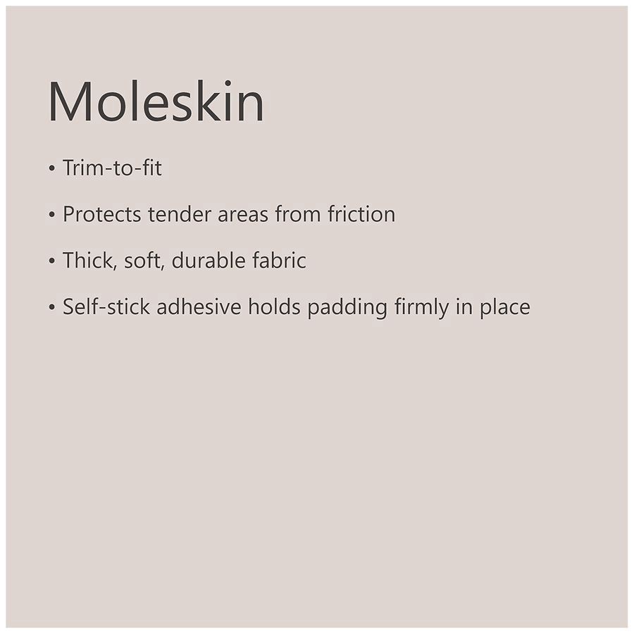 slide 2 of 5, Walgreens Super Moleskin Padding, 3 ct