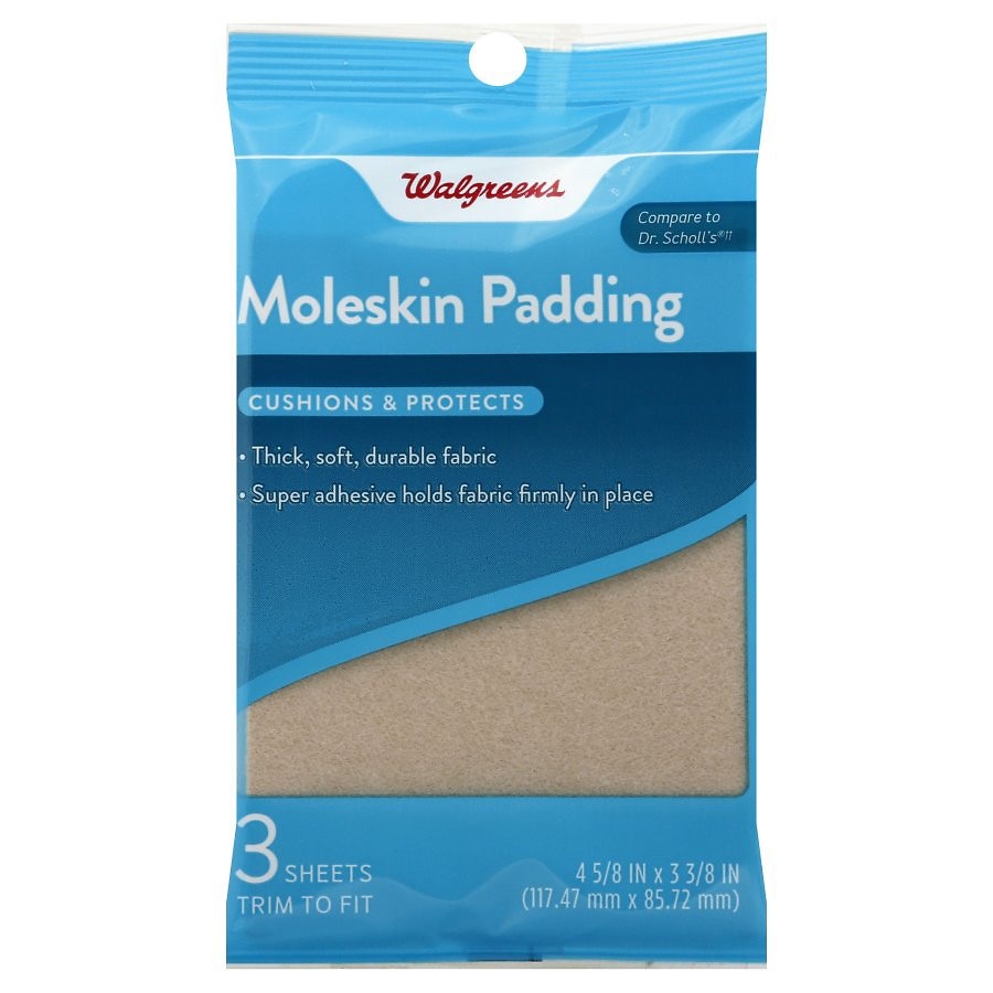 Kroger® Super Adhesive Moleskin Padding, 3 ct - Smith's Food and Drug