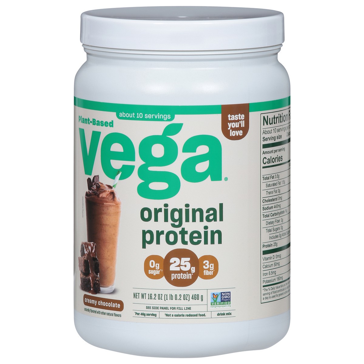 slide 6 of 13, Vega Original Creamy Chocolate Protein 16.2 oz, 16.2 oz