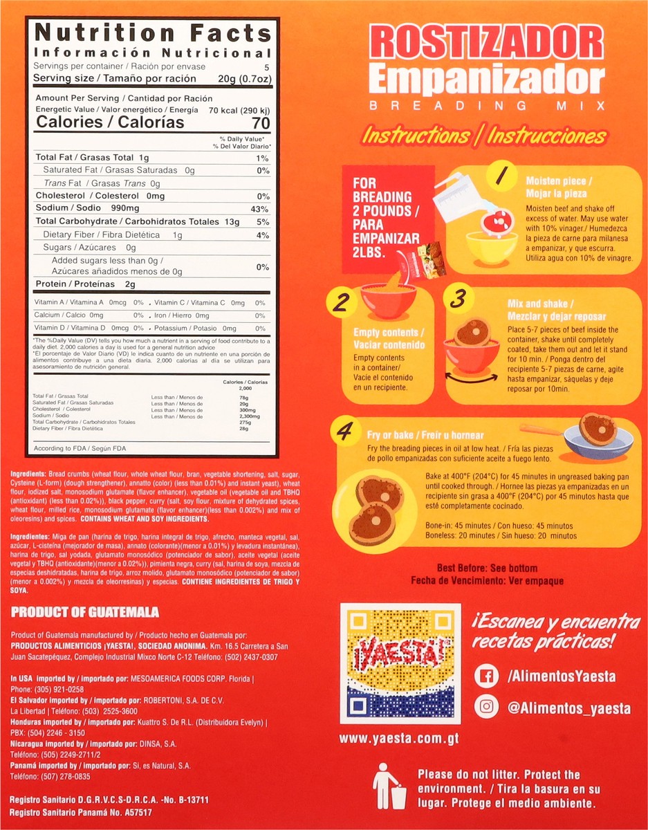 slide 10 of 13, Ya Esta Original Breading Mix 3.5 oz, 1 ct