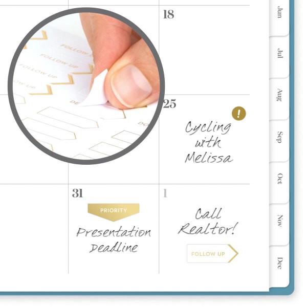 slide 2 of 9, 2025 Cambridge Workstyle Classic Weekly/Monthly Planner, 8-1/2"" X 11"", Seaside Blue, January To December, 1 ct