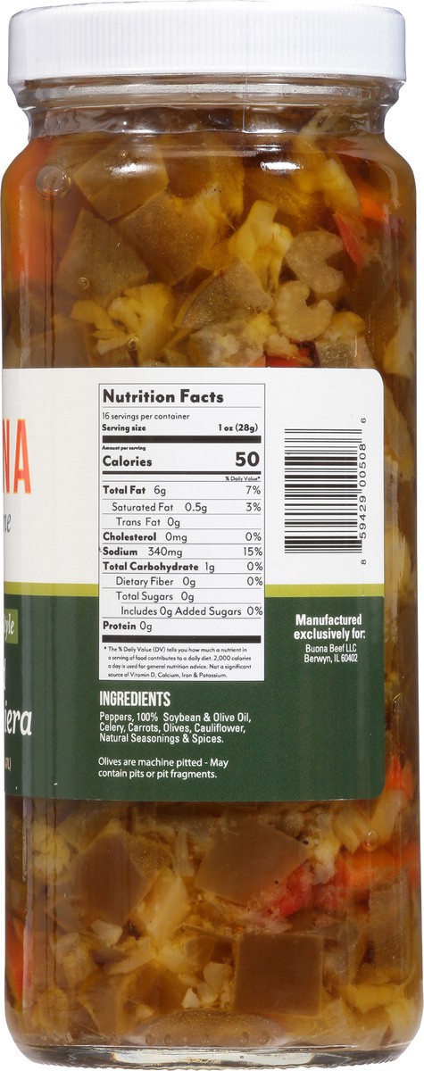 slide 5 of 14, Buona At Home Chicago Style Mild Giardiniera 16 oz, 16 oz