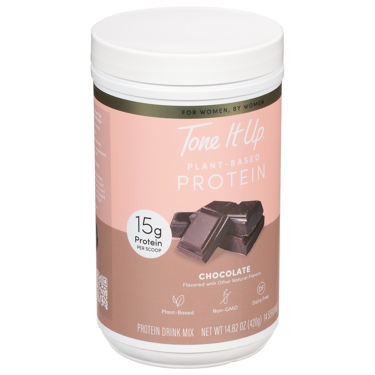 slide 4 of 9, Tone It Up Plant-Based Chocolate Protein Drink Mix 14.82 oz, 14.82 oz