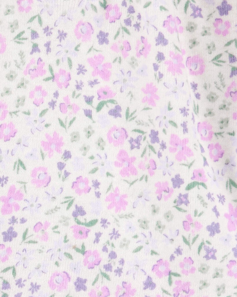 slide 2 of 5, Carter's Baby 4-Piece Floral Outfit Set - Purple - Purple Purple 6M, 4 pc