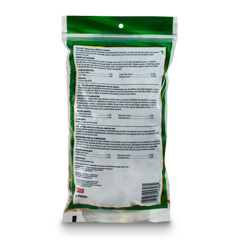 slide 2 of 3, Kaytee General Market Kaytee Forti-Diet Natural Spray Millet, 7 ounces, Pet Bird Treat, 1 ct