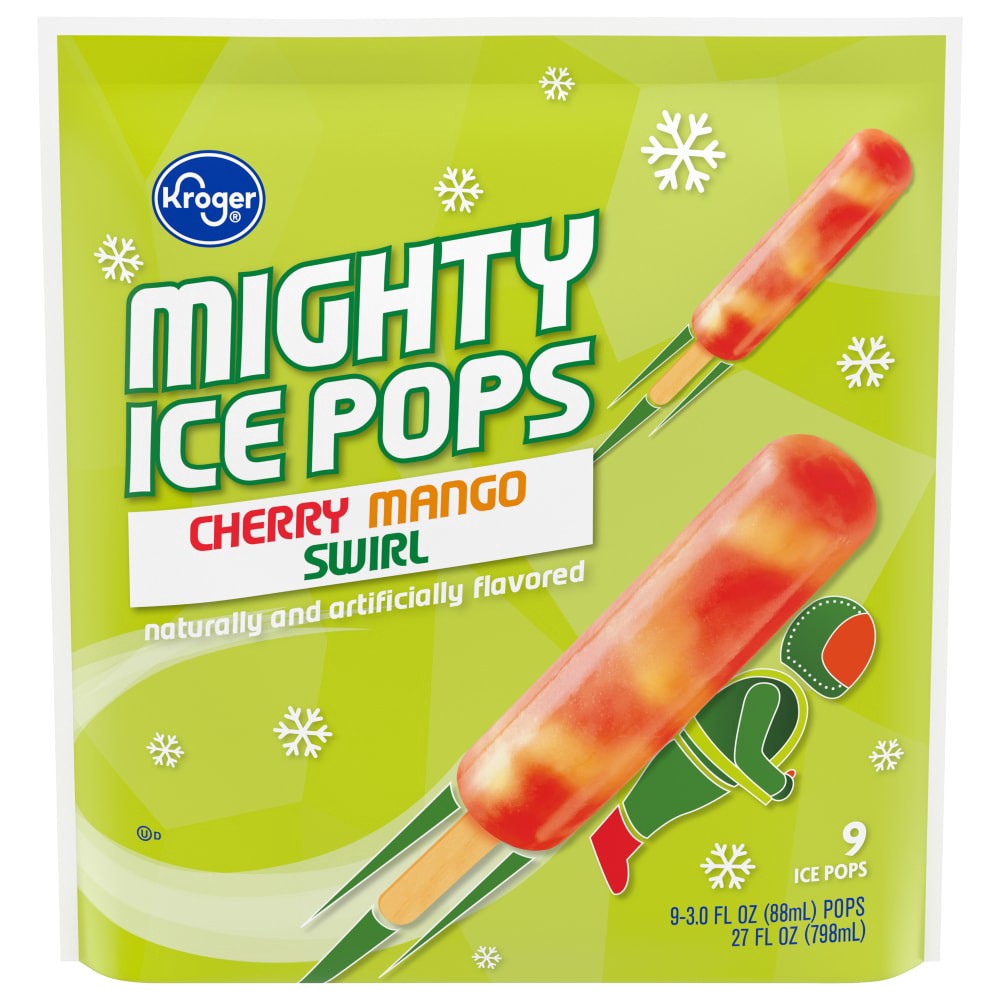 slide 1 of 2, Kroger Cherry Mango Ice Pix Pops, 27 fl oz