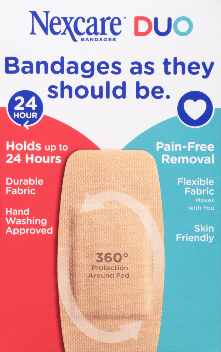 slide 8 of 9, Nexcare DUO Bandages Knee/Elbow, 8 ct