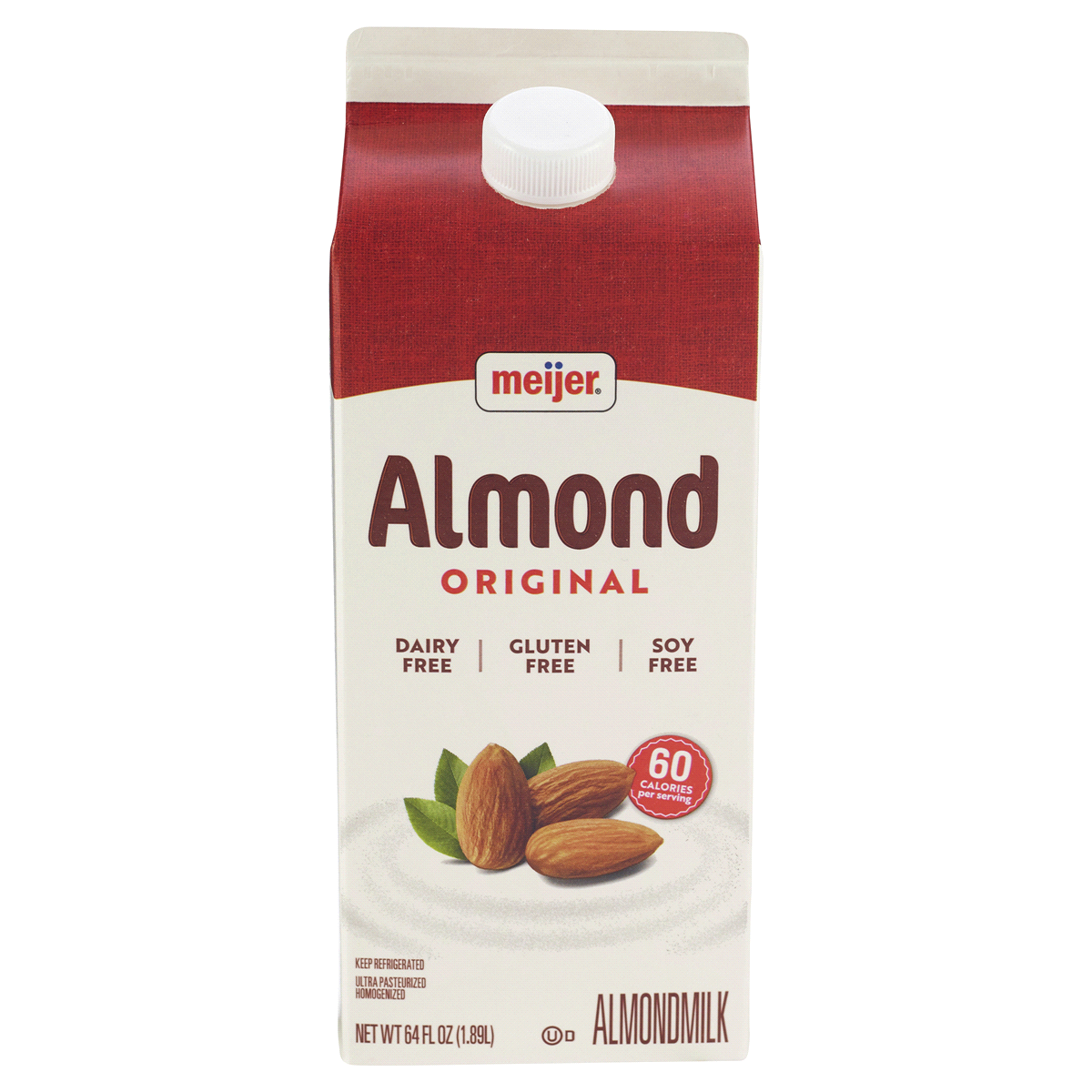 slide 1 of 4, Meijer Original Almond Milk, 64 fl oz
