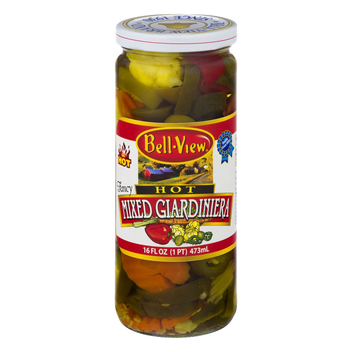 slide 4 of 13, Bell-View Hot Mixed Giardiniera 16 oz, 16 oz