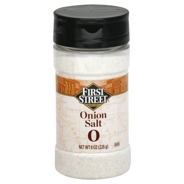 slide 1 of 1, First Street Onion Salt, 8 oz