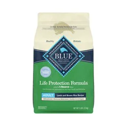 Blue Buffalo Life Protection Formula Adult Dry Dog Food, Helps Build and Maintain Strong Muscles Lamb & Brown Rice Recipe, 30-lb Bag
