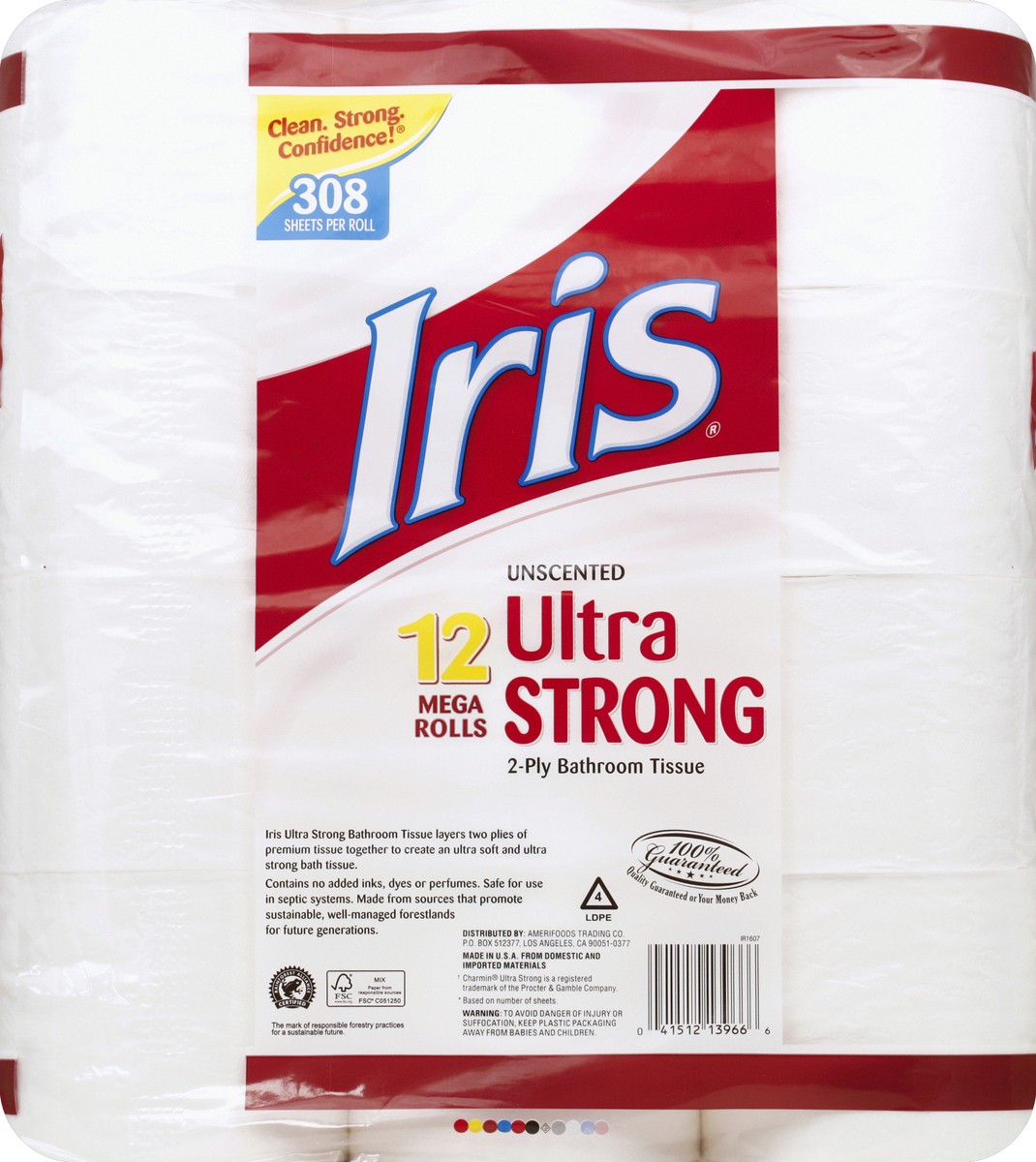 slide 6 of 8, IRIS Bathroom Tissue 12 ea, 12 ct