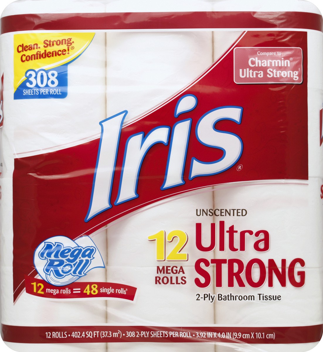 slide 1 of 8, IRIS Bathroom Tissue 12 ea, 12 ct