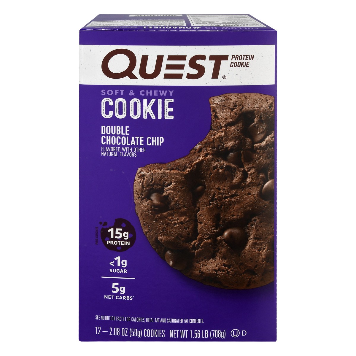 slide 1 of 10, Quest Protein Cookie, 12 ct
