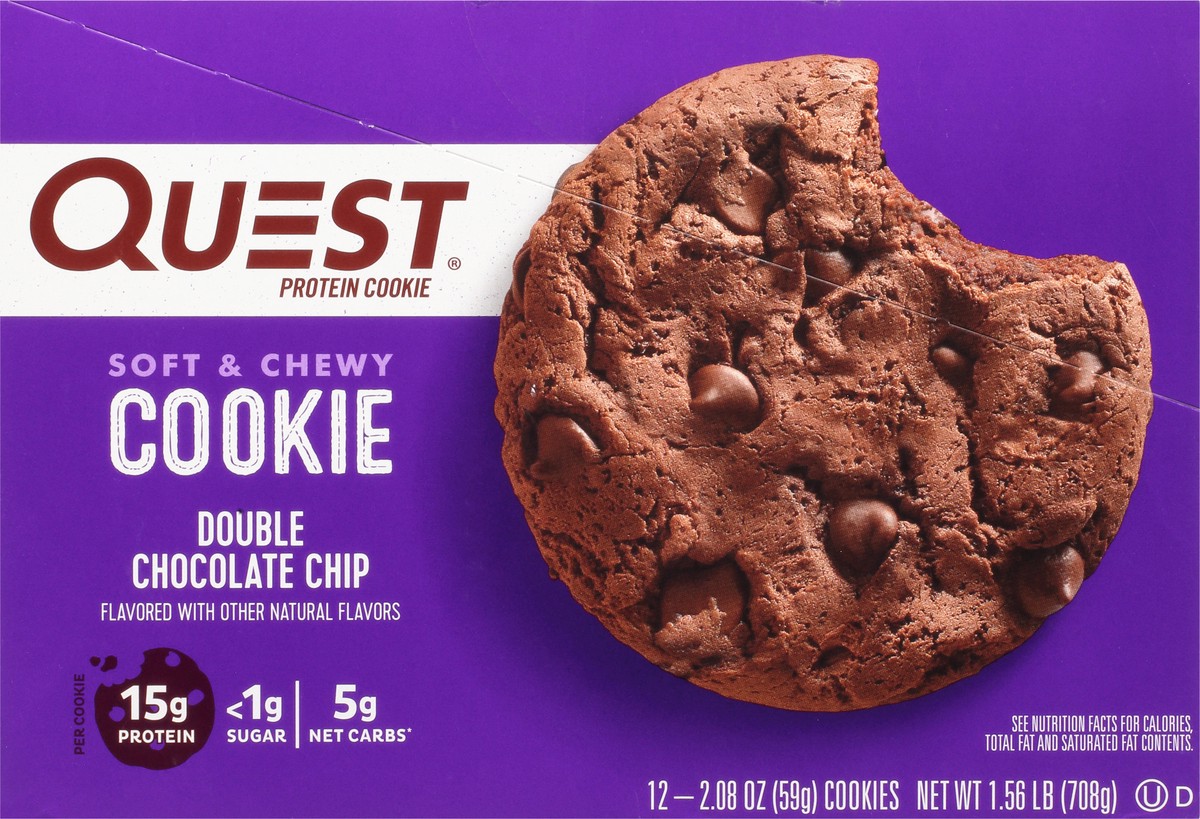 slide 5 of 10, Quest Protein Cookie, 12 ct