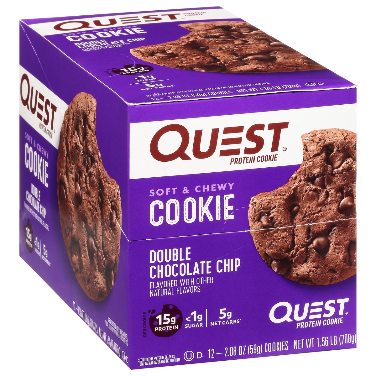 slide 7 of 10, Quest Protein Cookie, 12 ct