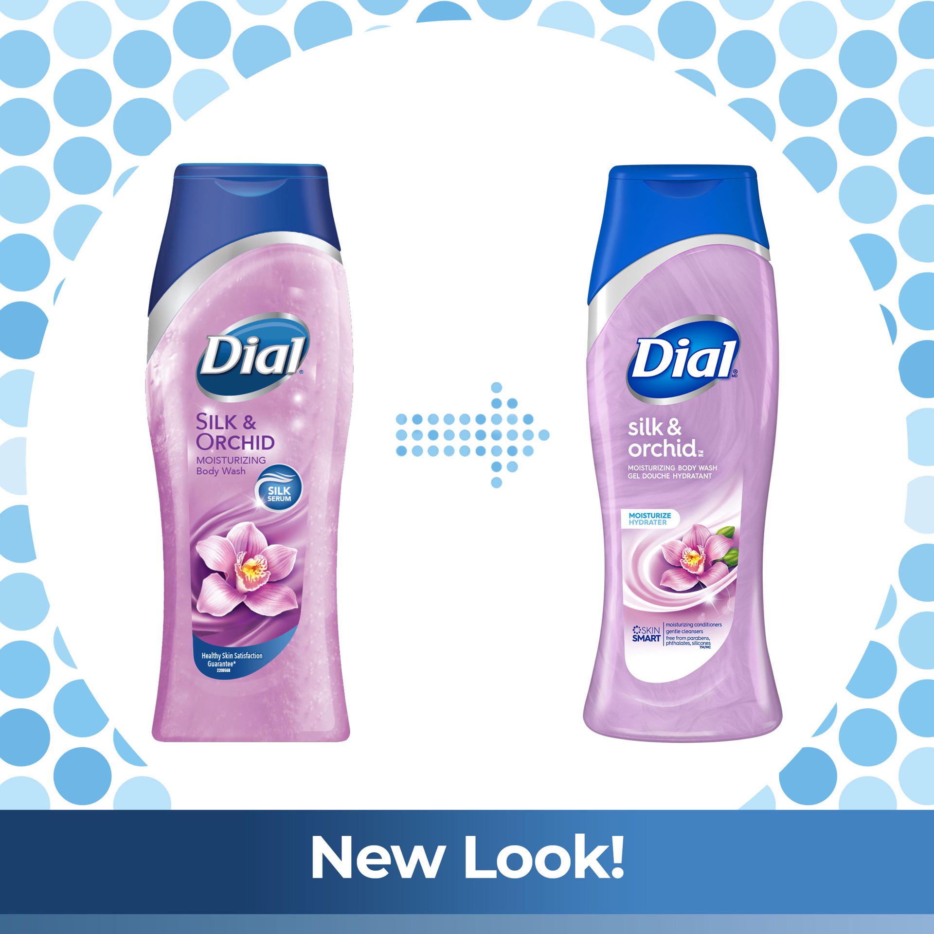 slide 3 of 5, Dial Body Wash, Silk & Orchid, 16 fl oz, 16 fl oz