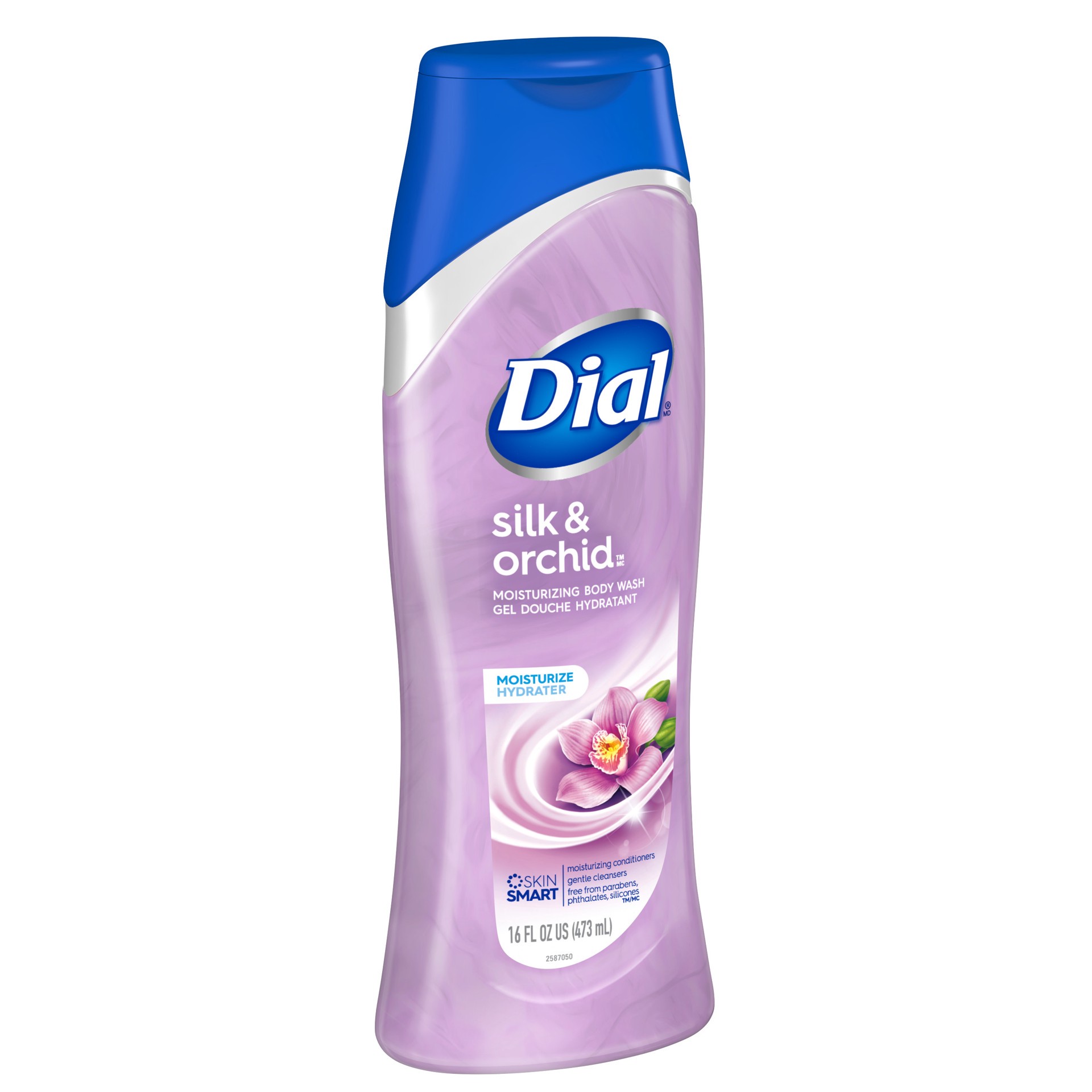 slide 4 of 5, Dial Body Wash, Silk & Orchid, 16 fl oz, 16 fl oz