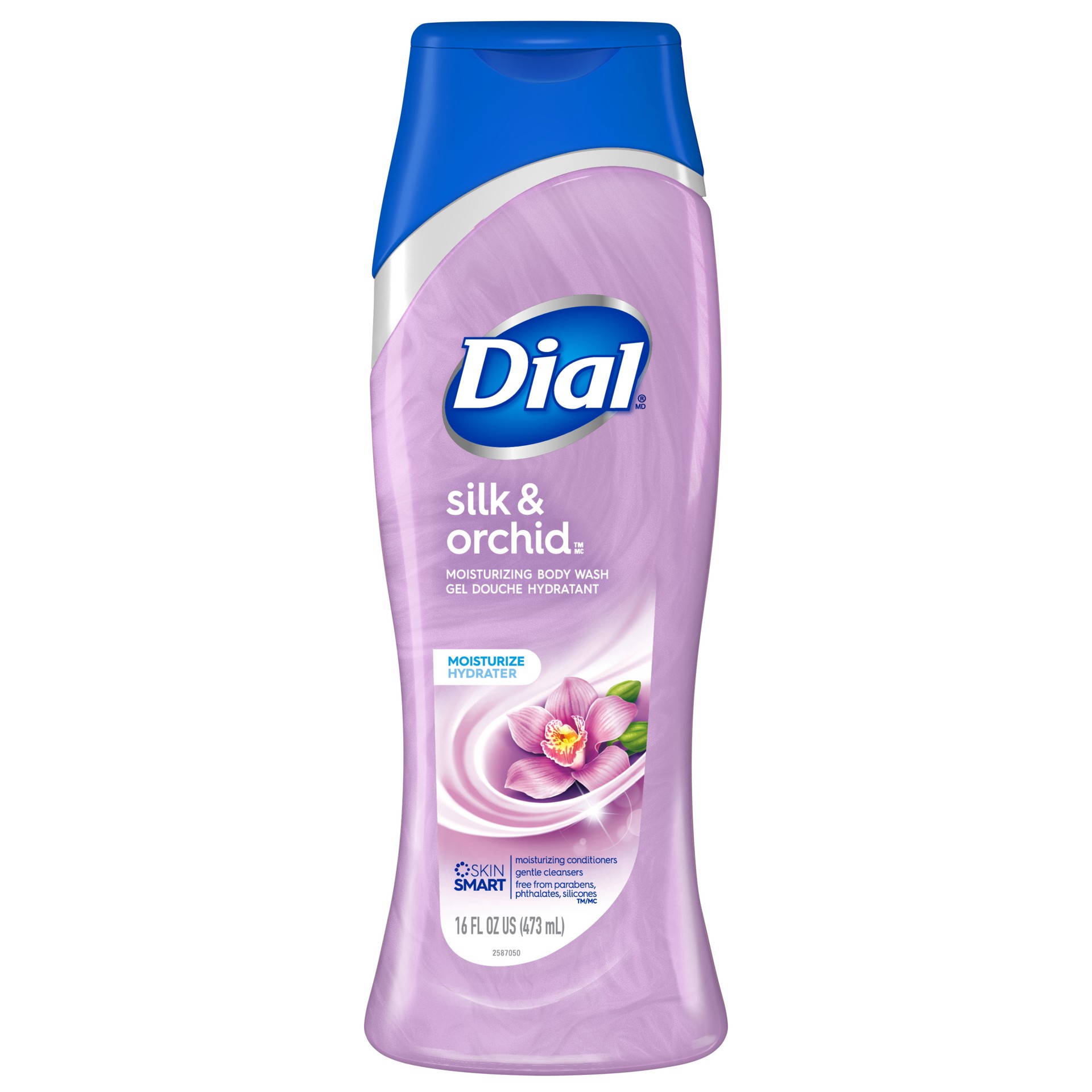 slide 1 of 5, Dial Body Wash, Silk & Orchid, 16 fl oz, 16 fl oz