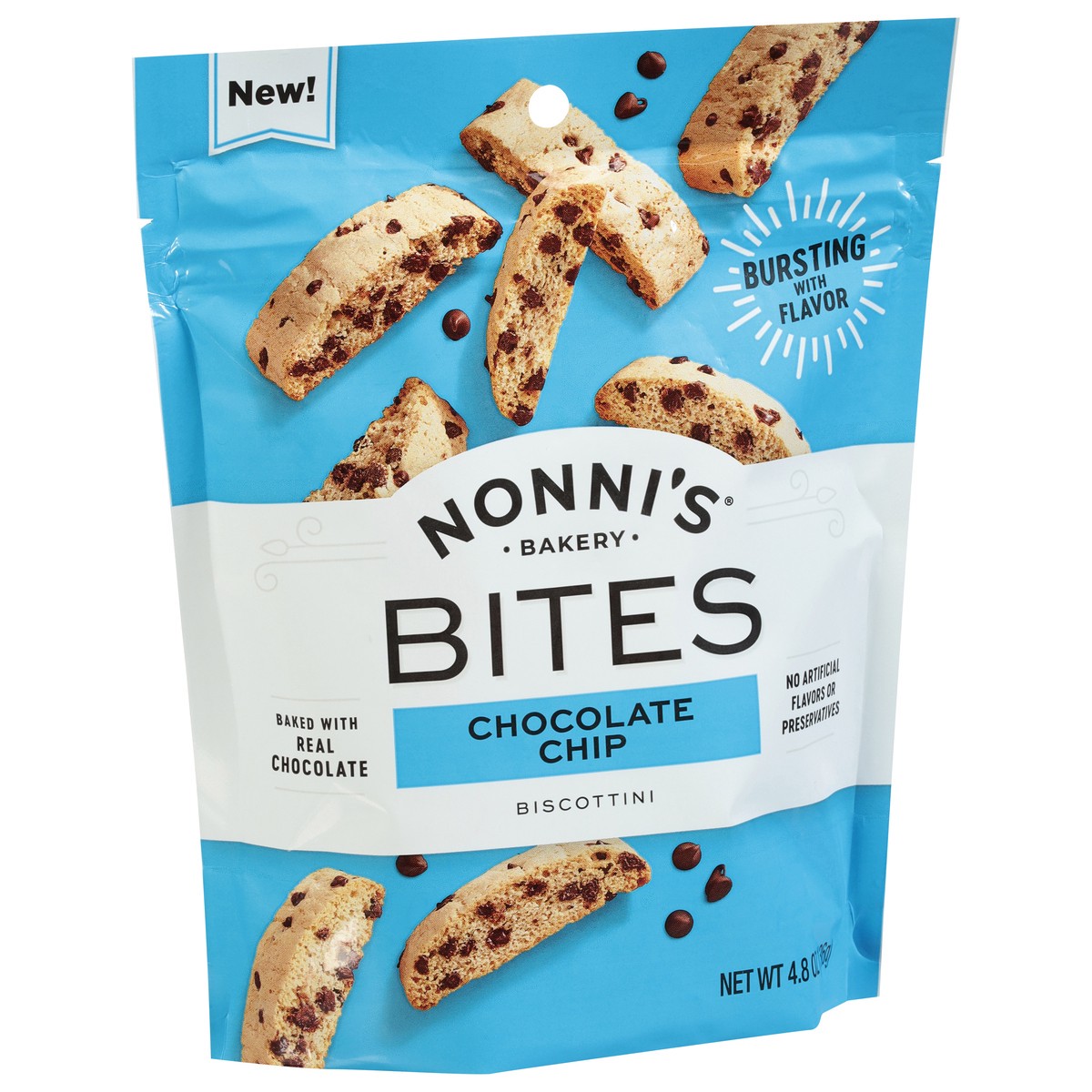 slide 3 of 9, Nonni's Biscottini Chocolate Chip Bites - 4.8 oz, 4.8 oz