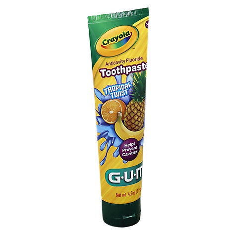 slide 1 of 1, Gum Crayola Toothpaste Tropical Twist, 4.2 oz