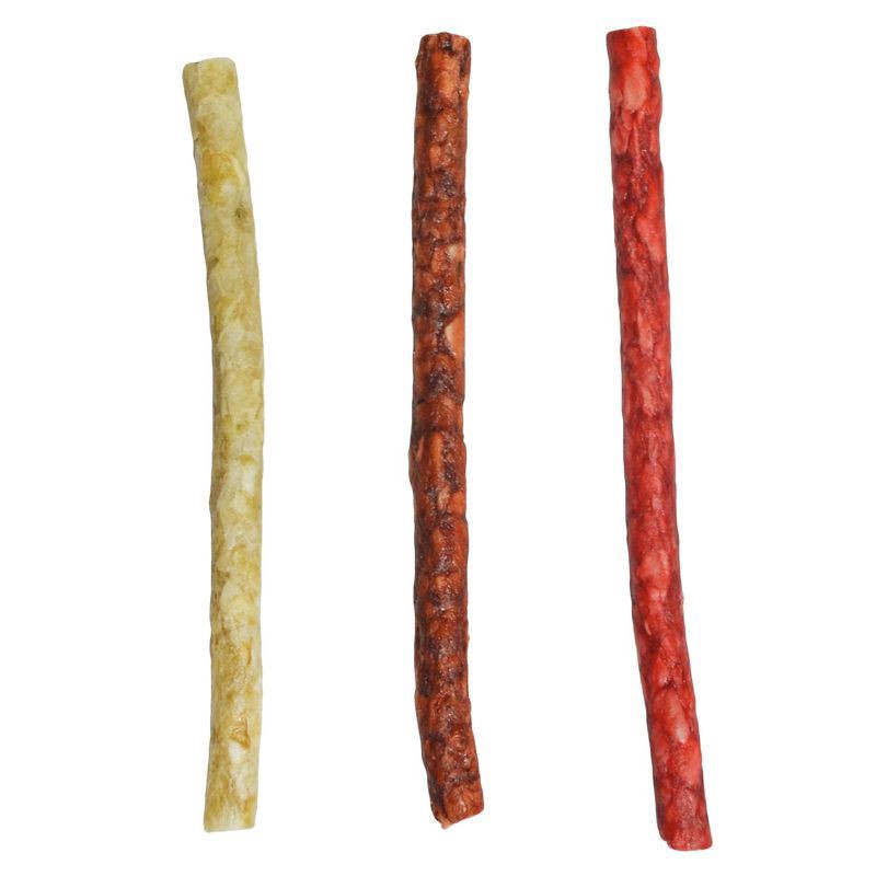 slide 3 of 4, Pork Chomps Assorted Flavors Dog Treat Twists, 50 ct