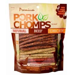Pork Chomps Assorted Flavors Dog Treat Twists
