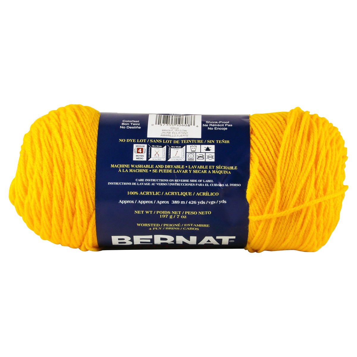 slide 2 of 3, Bernat Super Value Yarn - Yellow, 1 ct