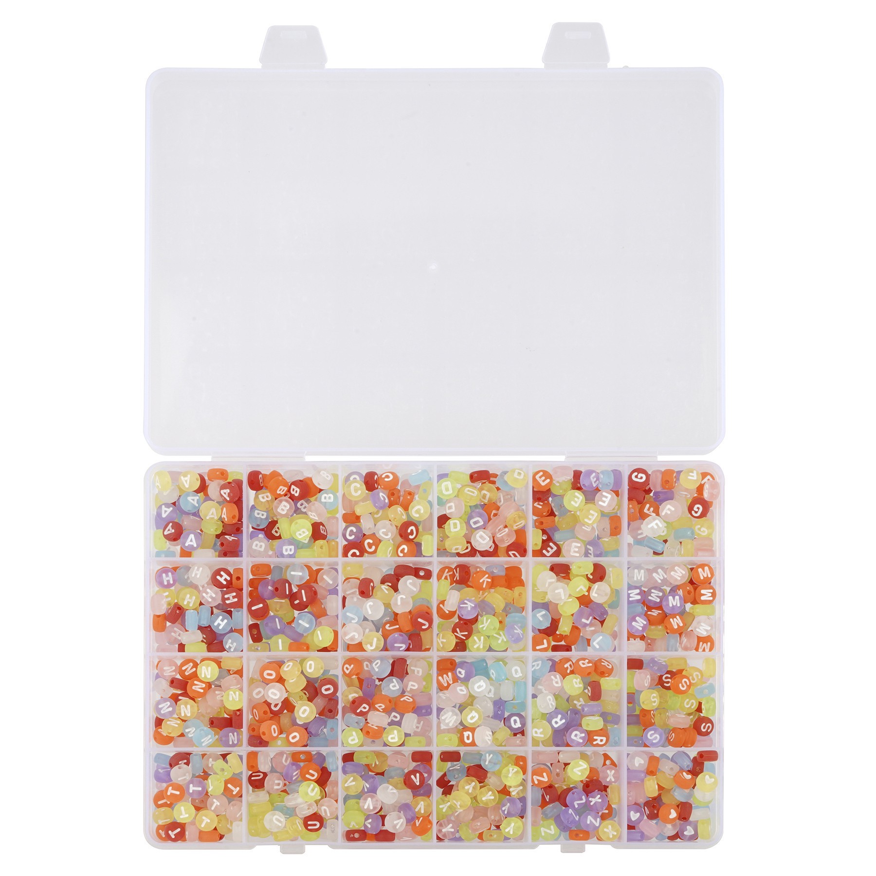 slide 2 of 2, Translucent Alphabet Round Beads, 7mm By Bead Landing, 7mm