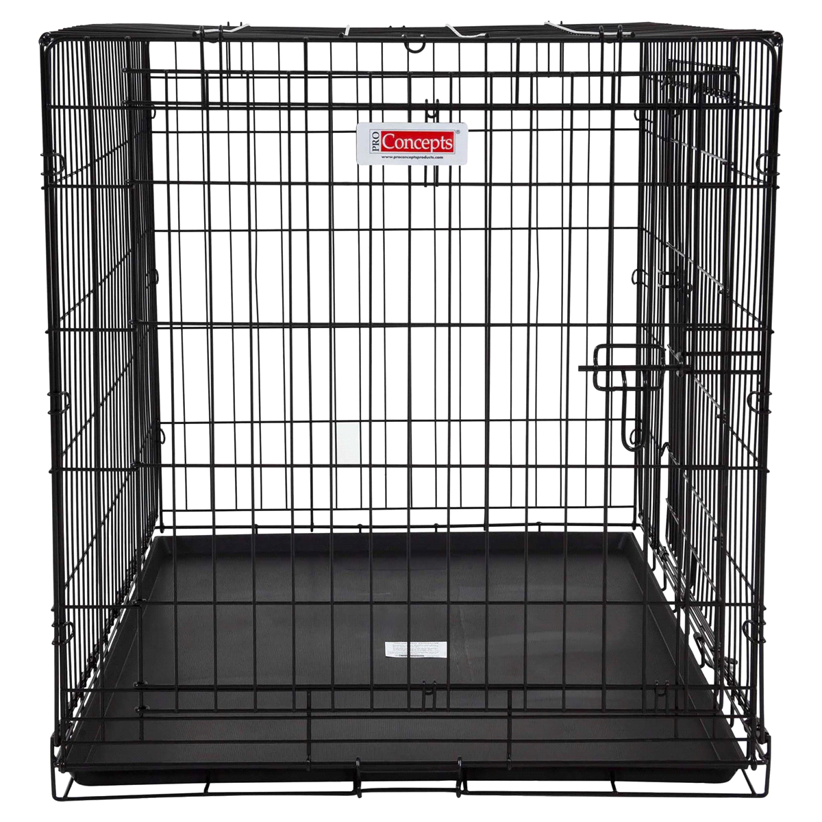 slide 1 of 4, ProConcepts 2-Door Wire Crate, Black, XLarge, 1 ct