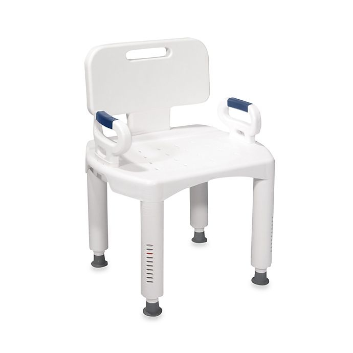 slide 1 of 1, Drive Medical Premium Series Shower Chair With Back And Arms, 1 ct