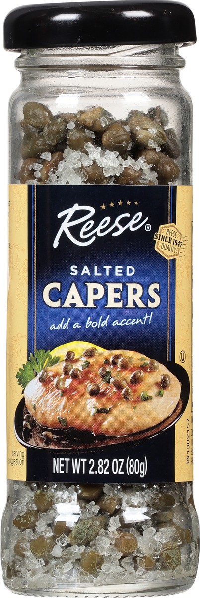 slide 7 of 11, Reese Capers, Salted, 2.82 oz