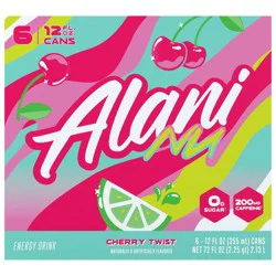 Alani Nu Energy Drink Cherry Twist 6Pk