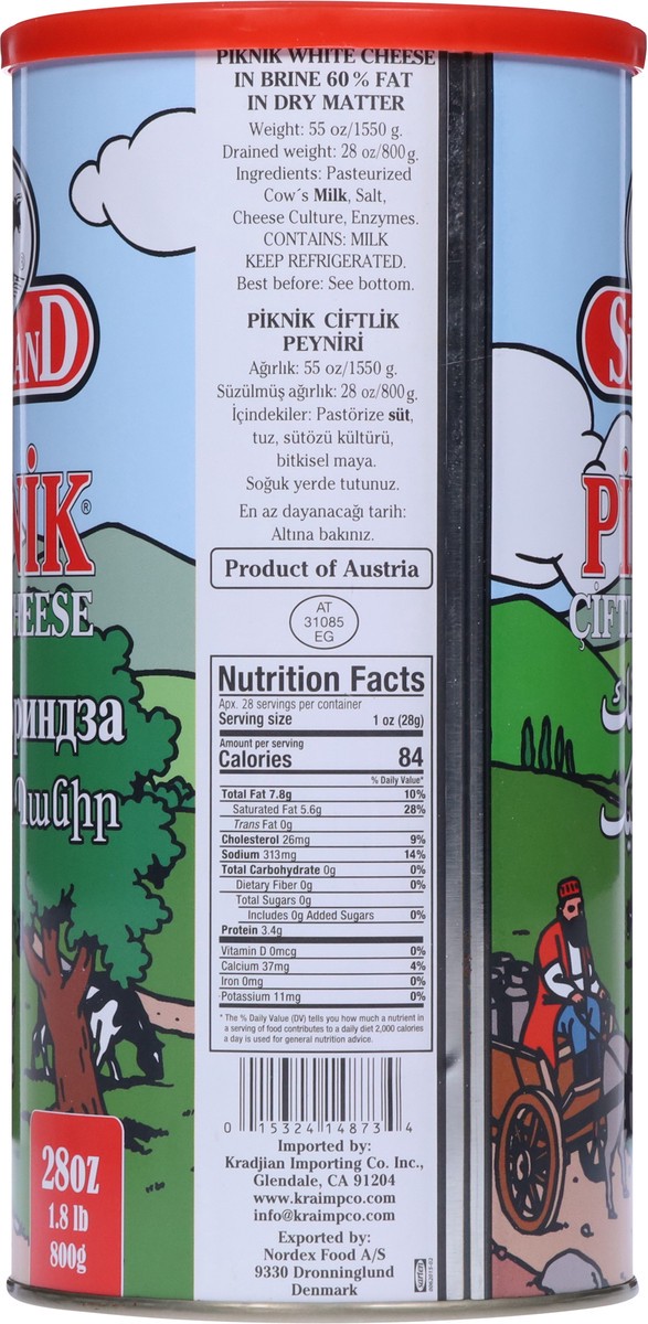 slide 6 of 13, Dairyland Piknik White Cheese 28 oz, 28 oz