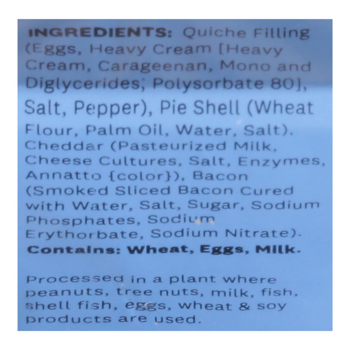 slide 12 of 13, Quiche Bacon Cheddar - 10 OZ, 10 oz