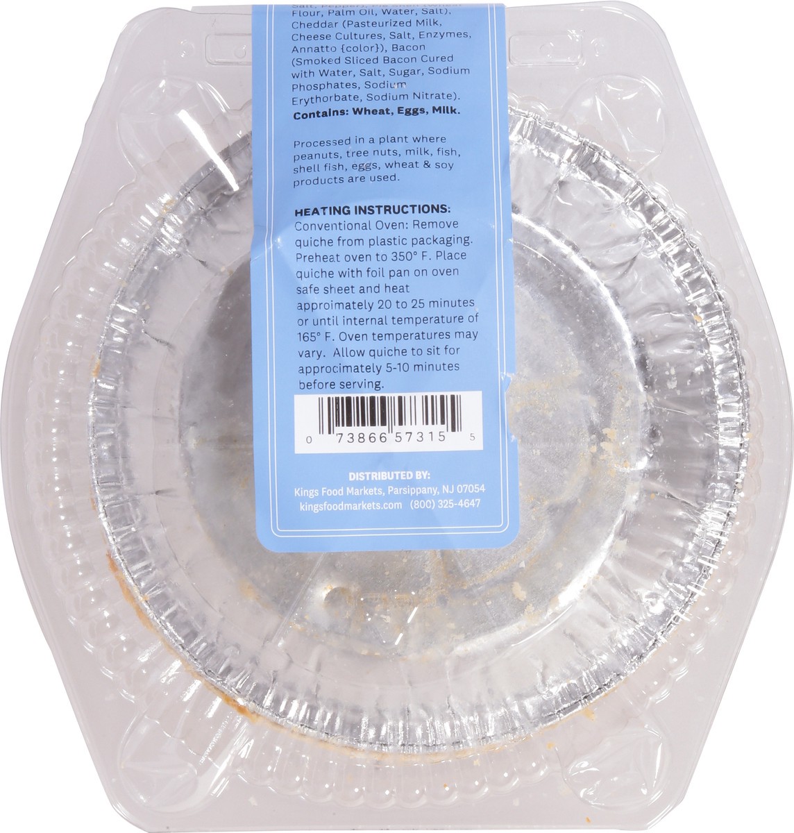 slide 2 of 13, Quiche Bacon Cheddar - 10 OZ, 10 oz