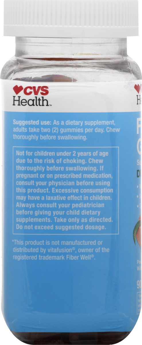 slide 10 of 13, CVS Health Fiber Gummies, Mixed Flavor, 90 Ct, 1 ct