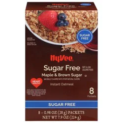 Hy-vee Maple & Brown Sugar Instant Oatmeal