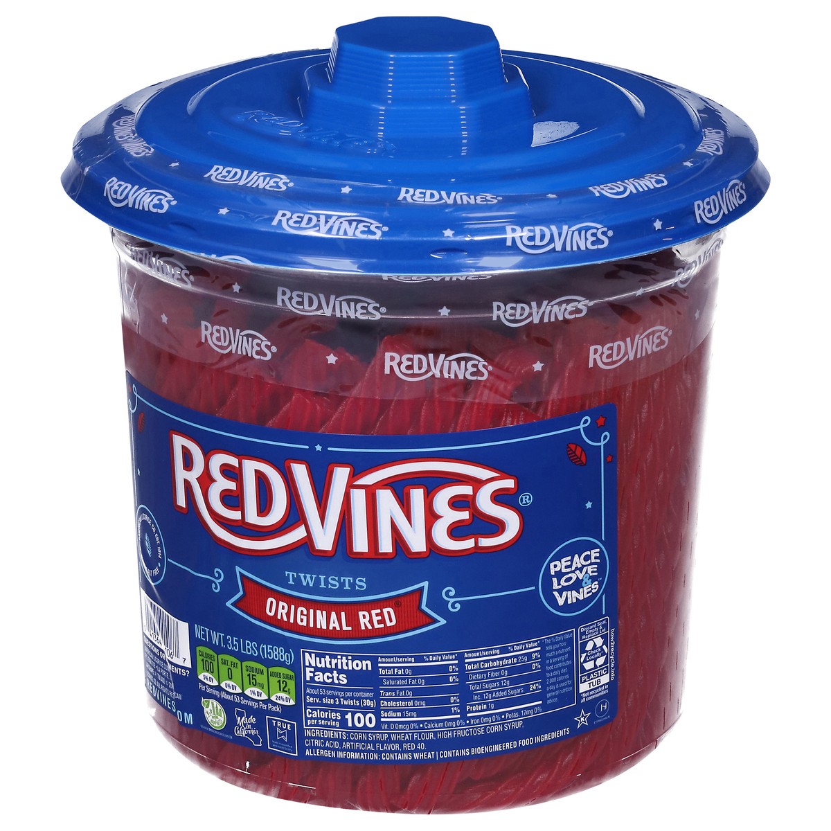 slide 13 of 14, Red Vines Twists Original Red Candy 3.5 lb, 3.50 ct