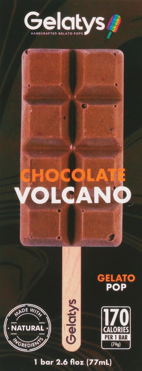 slide 6 of 9, Gelatys Handcrafted Gelato Pop - Chocolate Volcano, 3.29 fl oz