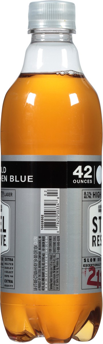 slide 4 of 9, Steel Reserve High Gravity Malt Liquor, Beer, 42 fl. oz. Plastic Bottle, 8.1% ABV, 42 fl oz