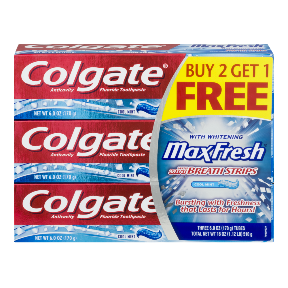 slide 1 of 1, Colgate Max Fresh Whitening Coolm, 18 oz