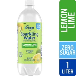 Kroger Zero Sugar Lemon Lime Sparkling Water