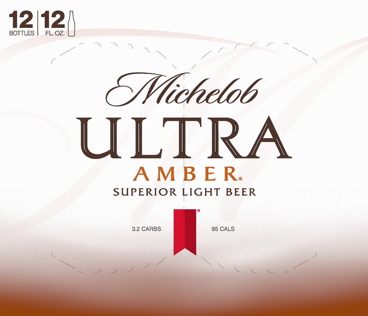 slide 6 of 8, Michelob Ultra Amber Superior Light Beer 12 ea, 12 ct; 12 fl oz