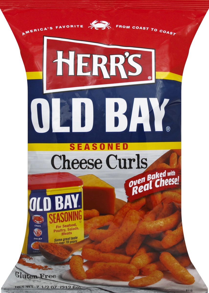 slide 5 of 6, Herr's Old Bay Seasoned Cheese Curls - 7.5 oz, 7.5 oz