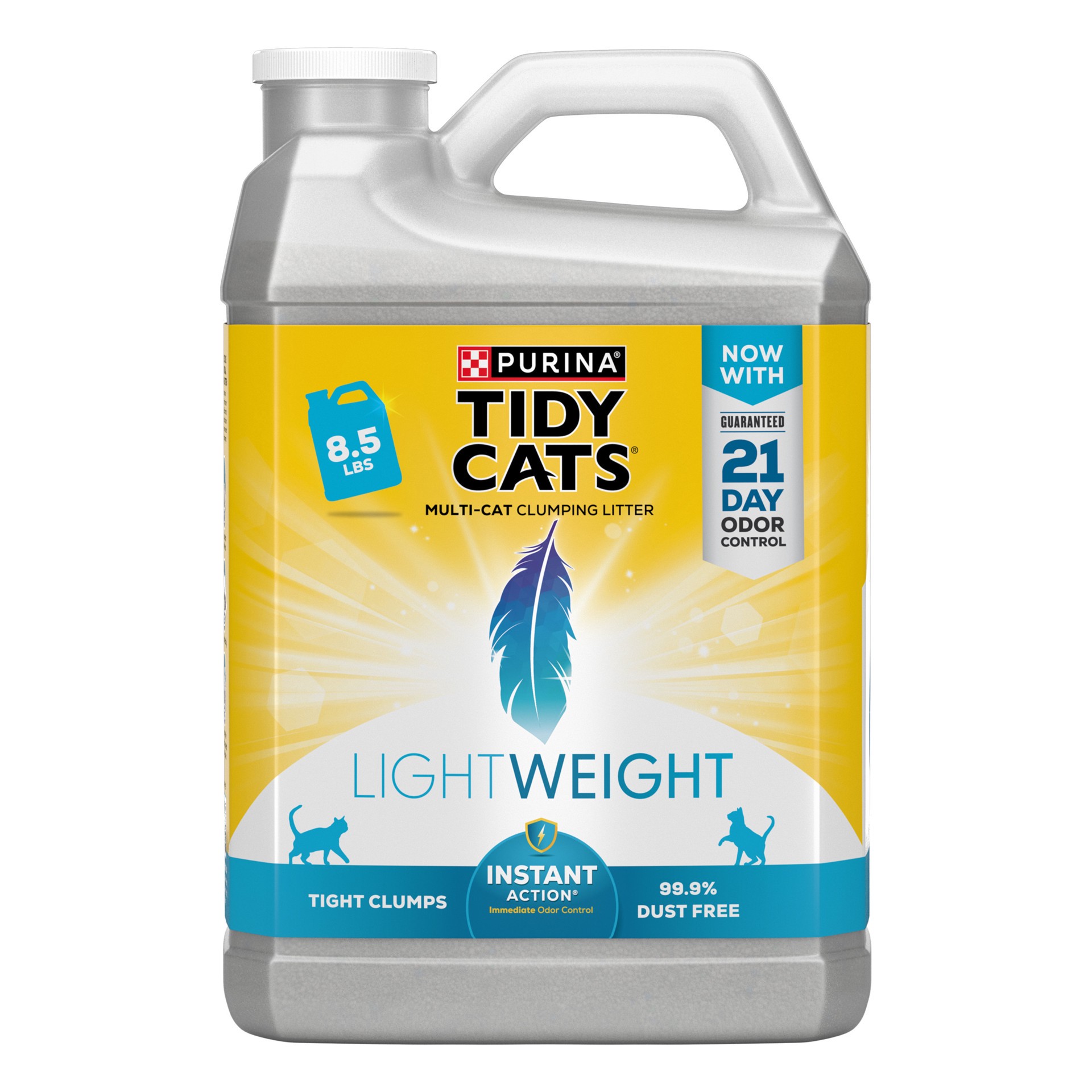 slide 1 of 7, Tidy Cats Purina Tidy Cats LightWeight, Low Dust, Clumping Cat Litter Odor Control, LightWeight Instant Action, 8.5 lb