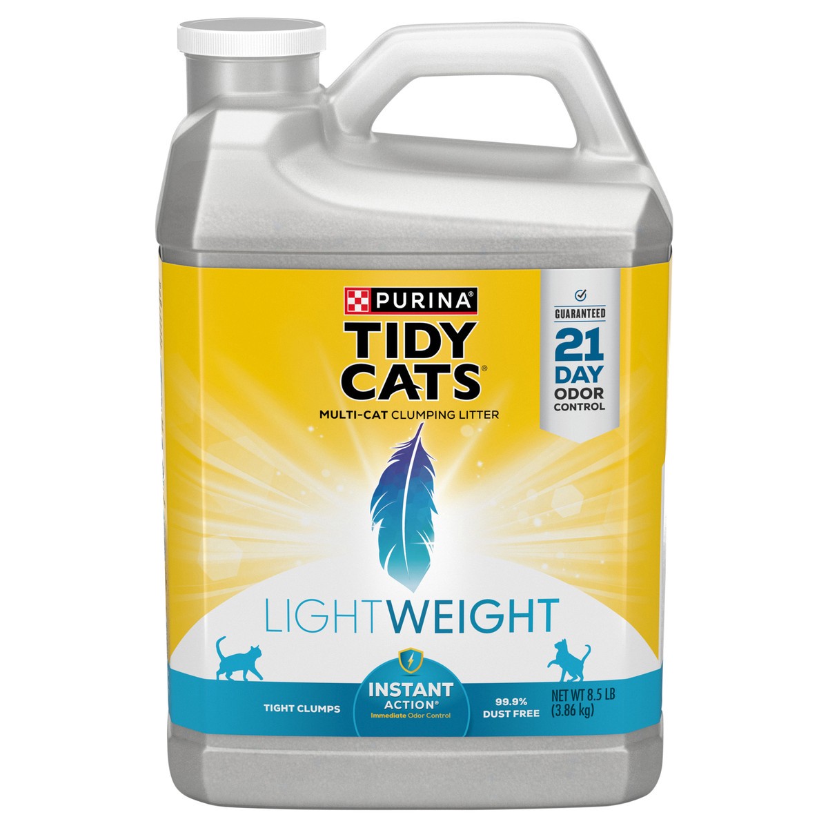 slide 1 of 7, Tidy Cats Purina Tidy Cats LightWeight, Low Dust, Clumping Cat Litter Odor Control, LightWeight Instant Action - 8.5 lb. Jug, 8.5 lb